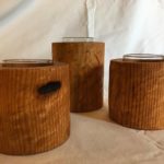 Reclaimed pine votives