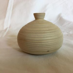 Bleached baltic birch bud vase