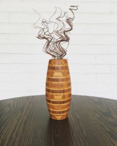 Laminated plyboo vase